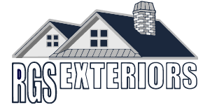 Illustration of a house with RGS Exteriors underneath